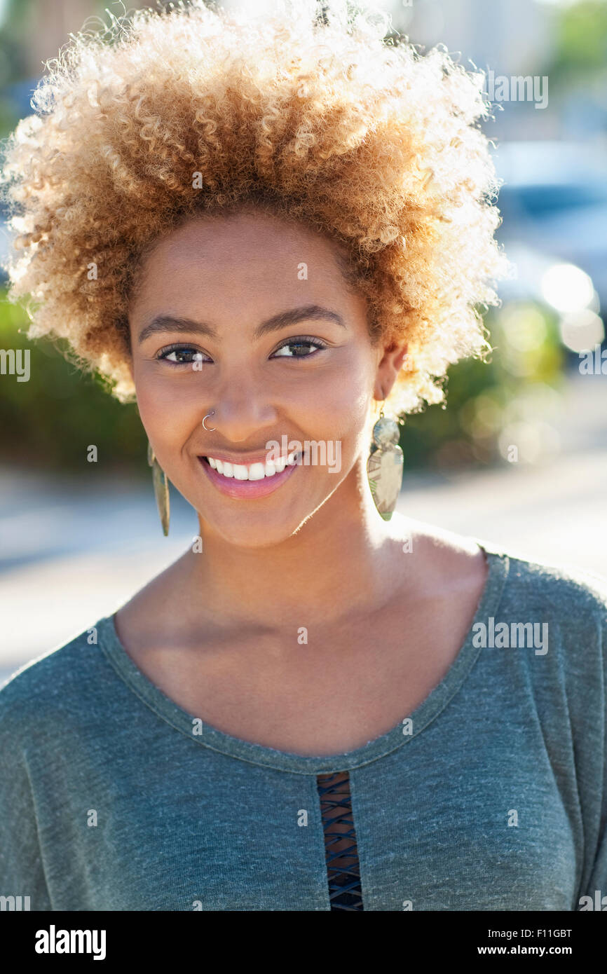Close up black woman standing hi-res stock photography and images - Alamy