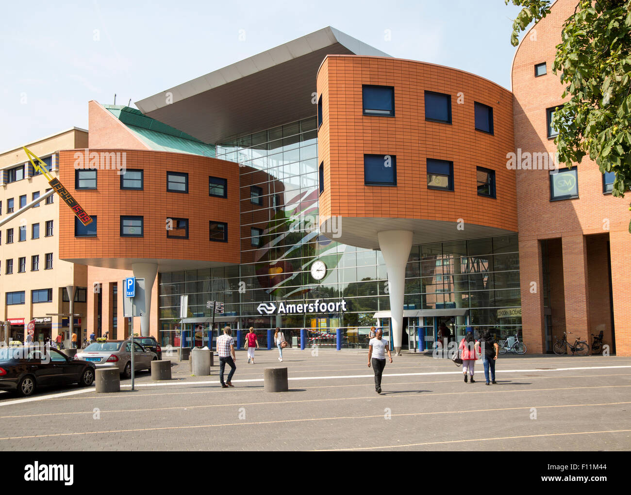 Modern architecture railway station, Amersfoort, Netherlands Stock Photo