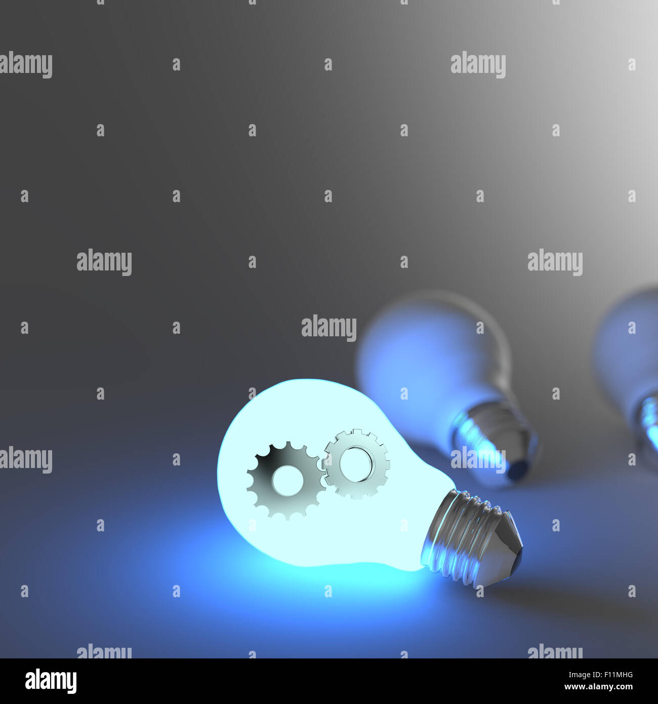 Light bulb gears cogs technology hi-res stock photography and images ...