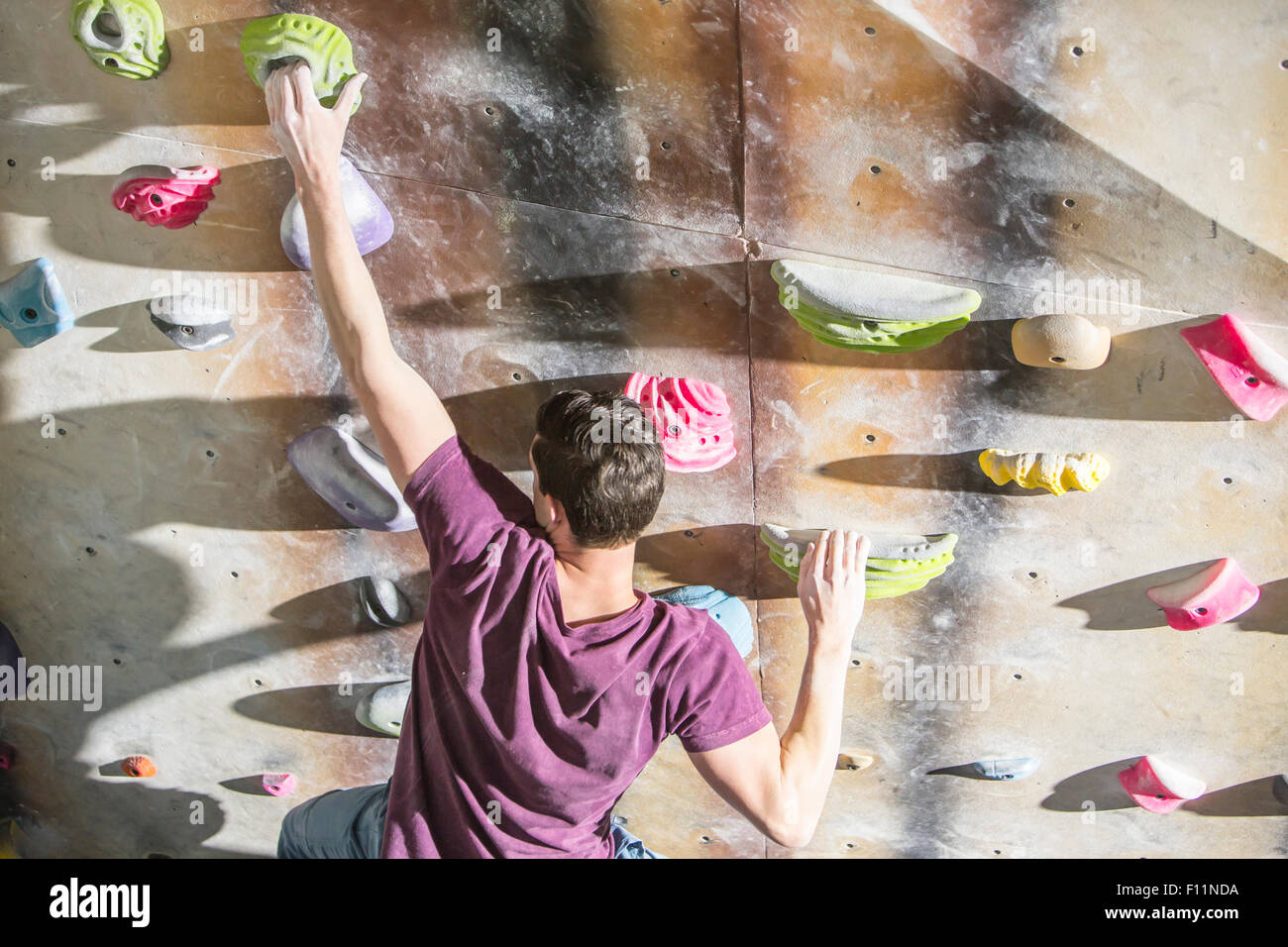Indoor rock climbing wall hires stock photography and images Alamy