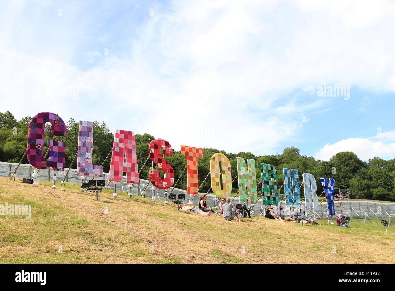 Glastonbury Festival 2015 - Day 1 - Atmosphere  Featuring: Atmosphere Where: Somerset, United Kingdom When: 24 Jun 2015 Stock Photo