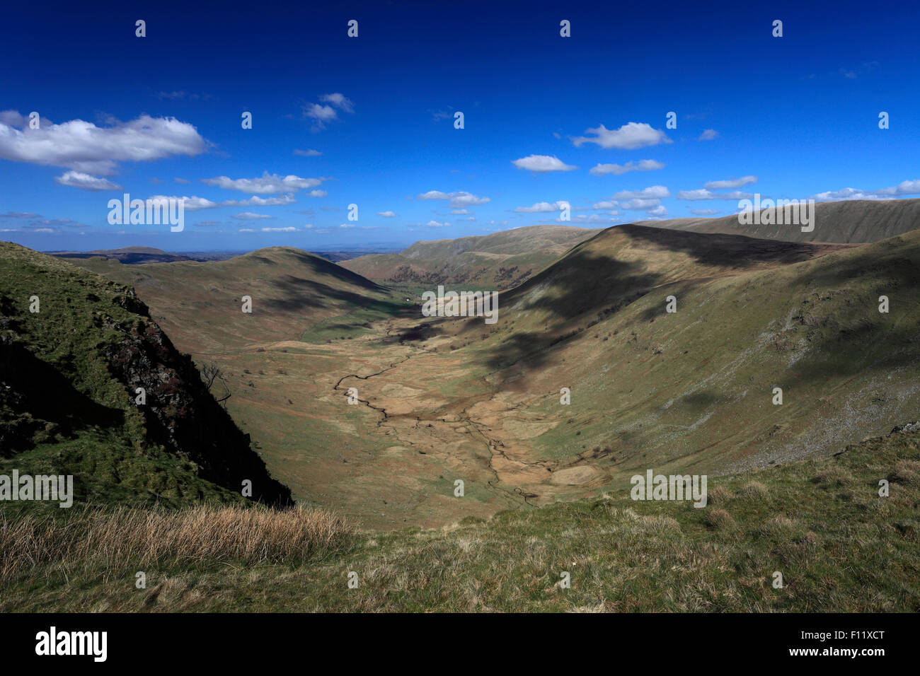 Summer, Bannerdale valley, Lake District National Park, Cumbria County ...