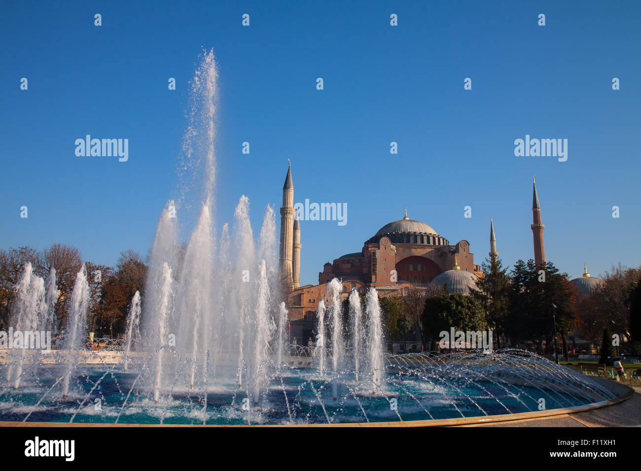 The Beautiful Hagia Sofia and fountain in Istanbul Stock Photo - Alamy
