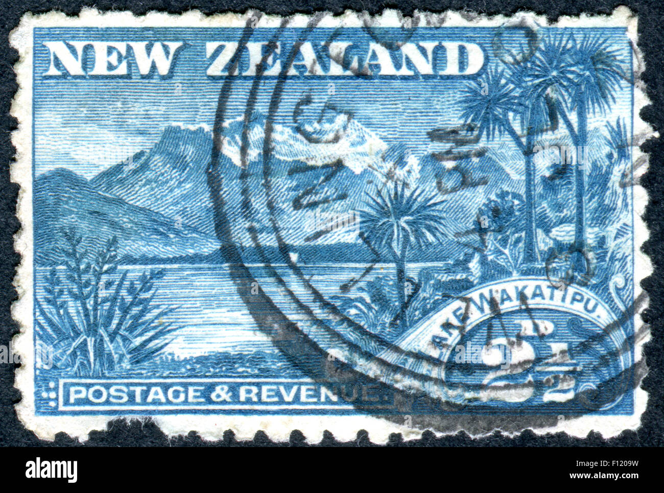 NEW ZEALAND CIRCA 1898 Postage stamp printed in New Zealand, shows