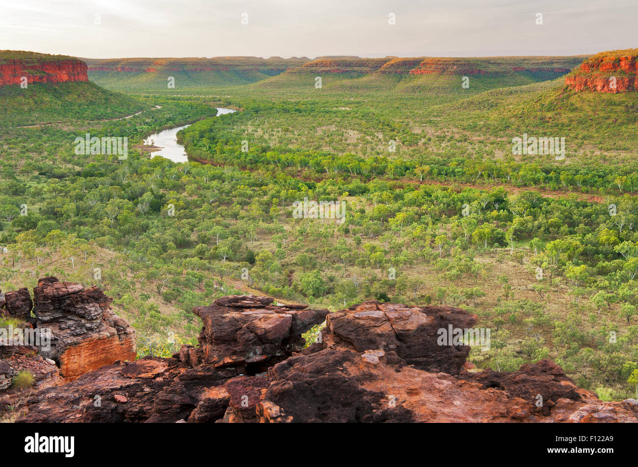 Victoria River valley in far north west of the Northern Territory. Stock Photo