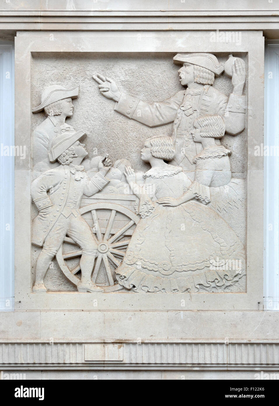 London, England, UK. Buchanan House (1934) 3 St James's Square, SW1. Facade detail by Newbury