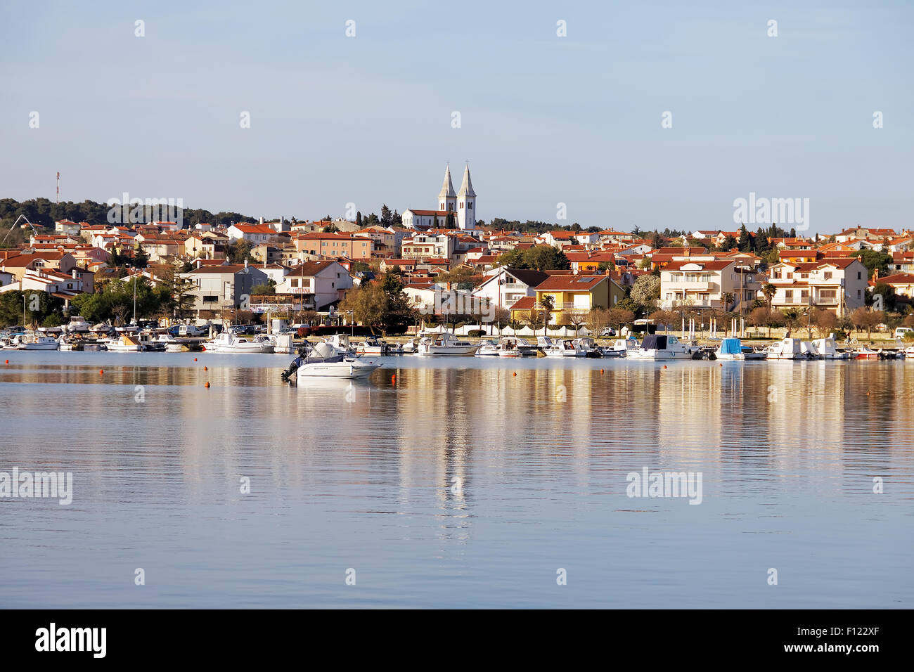 Detail of Medulin, Croatian touristic place in early spring on April 15, 2015 Stock Photo