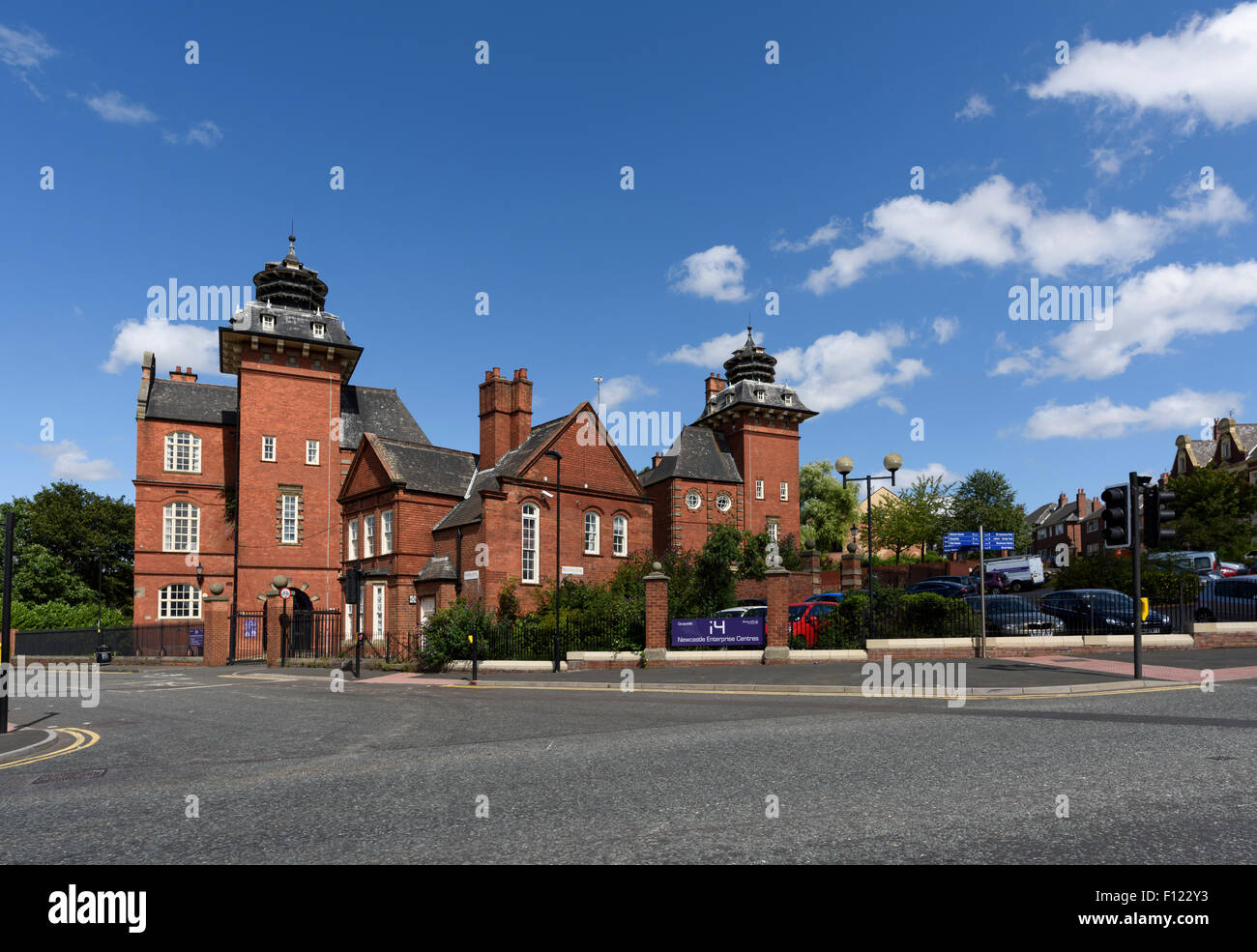 Former Ouseburn Schools building in Albion Row designed by architect Frank Rich and completed in 1893 now converted to be one of Stock Photo