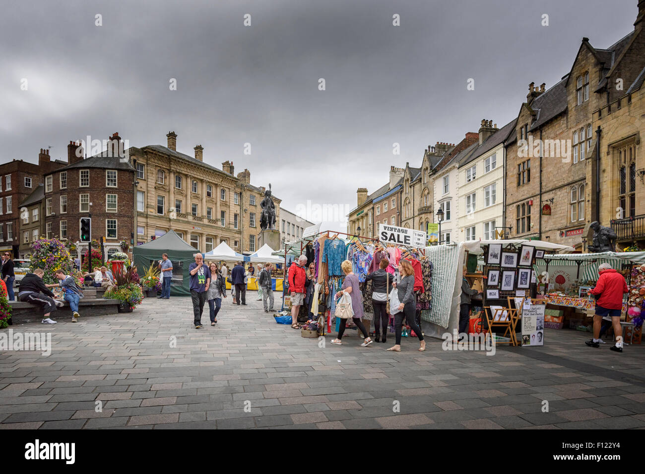 Durham Street Market Stock Photo Alamy