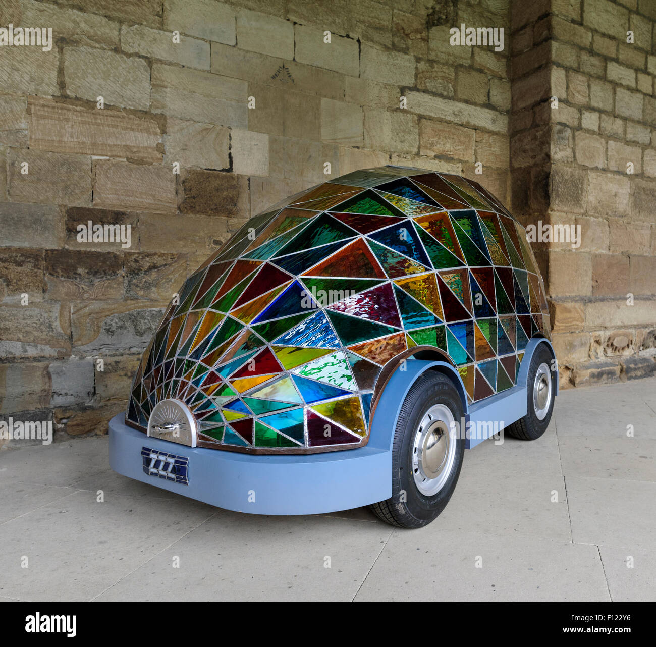 Stained Glass Car Art Installation Stock Photo 86712730 Alamy