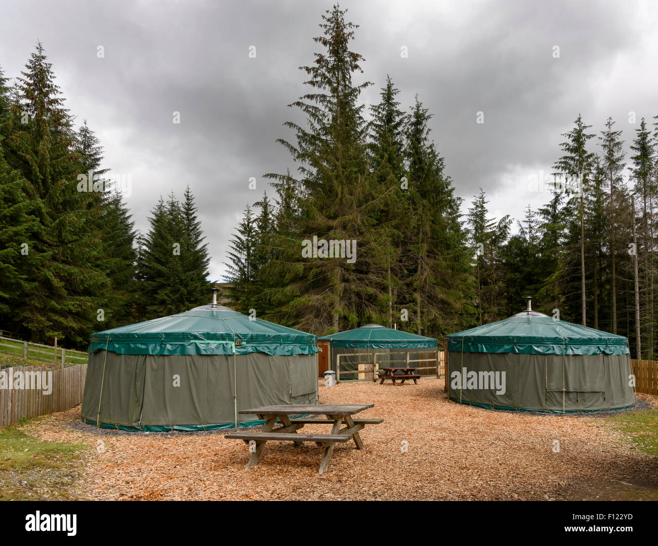 Yurts Stock Photo