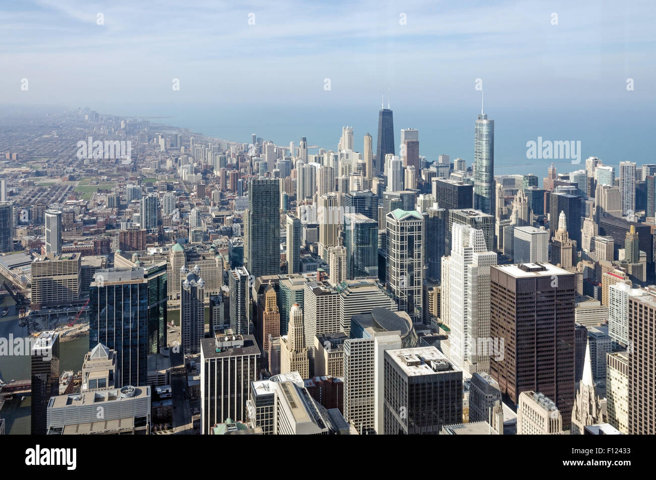 View of buildings on downtown Chicago Stock Photo - Alamy