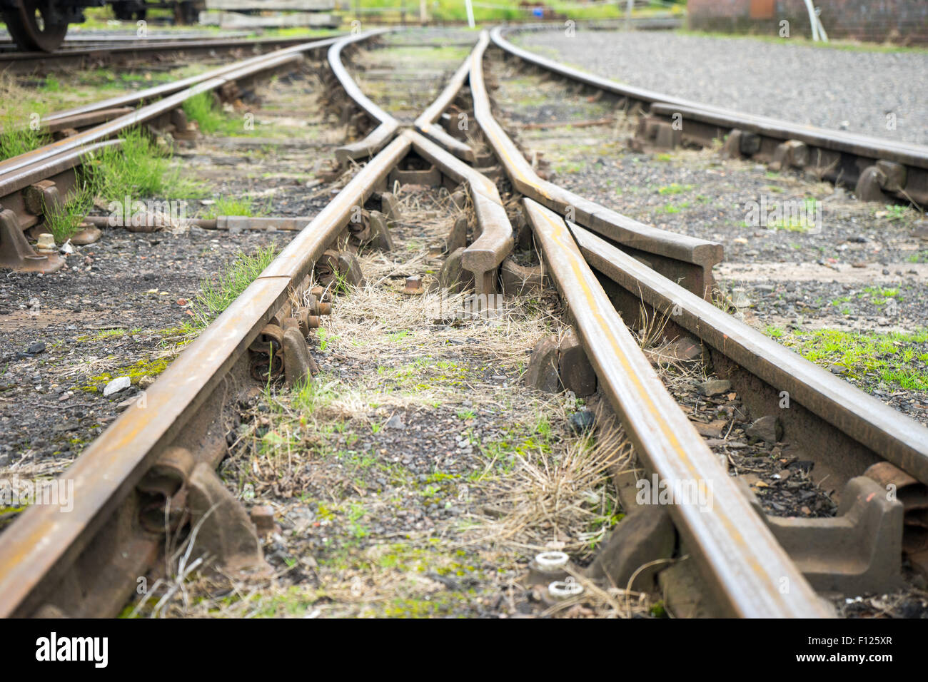 Railway tracks, aka, railway lines Stock Photo Alamy