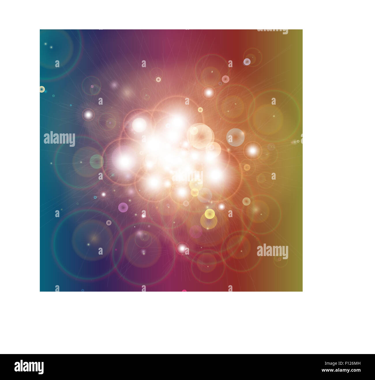 Colorful Bokeh light illustration Background Stock Photo - Alamy