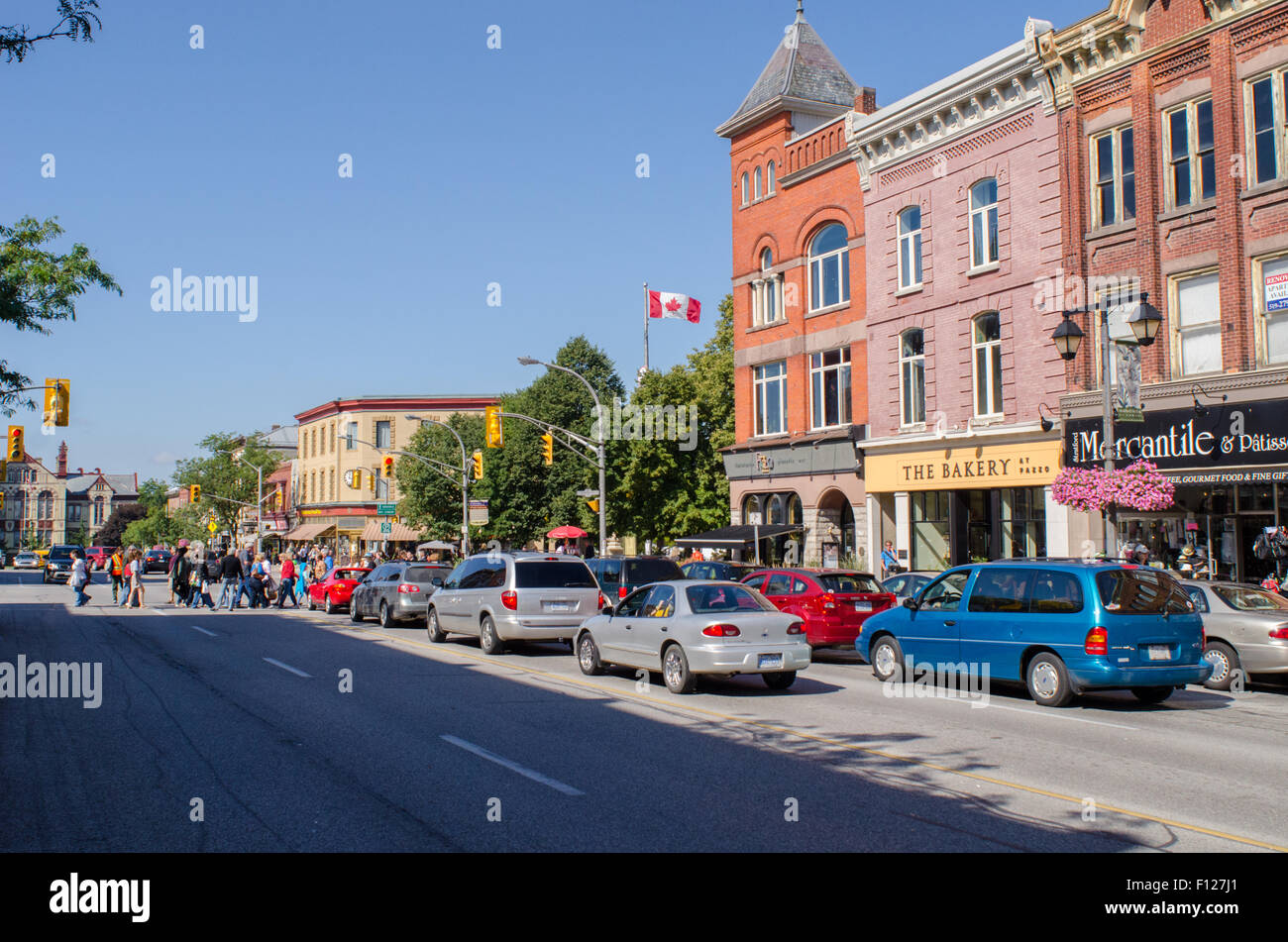 Stratford Road Street View Street View Downtown Stratford, Ontario, Canada Stock Photo - Alamy