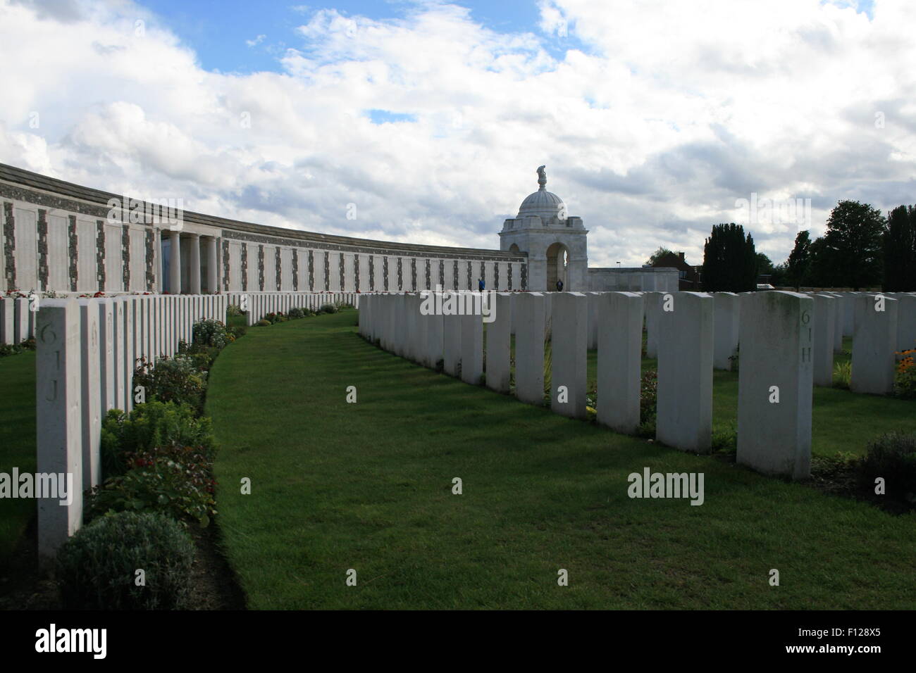 Tyne Cot War Cemetery and Memorial  for World War 1 Stock Photo