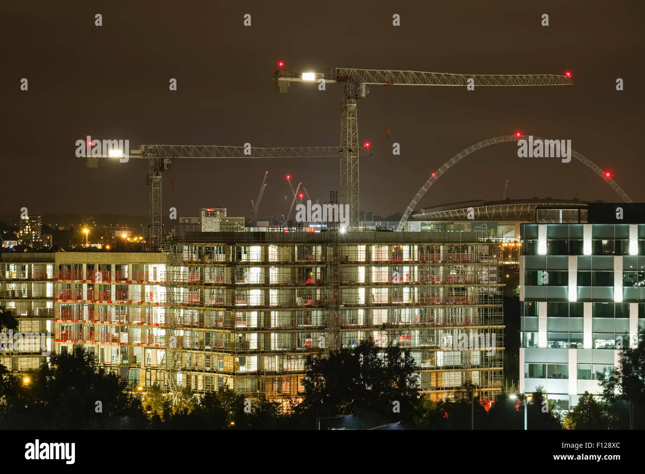 Commercial Develpment under Construction along Westway in Ealing West