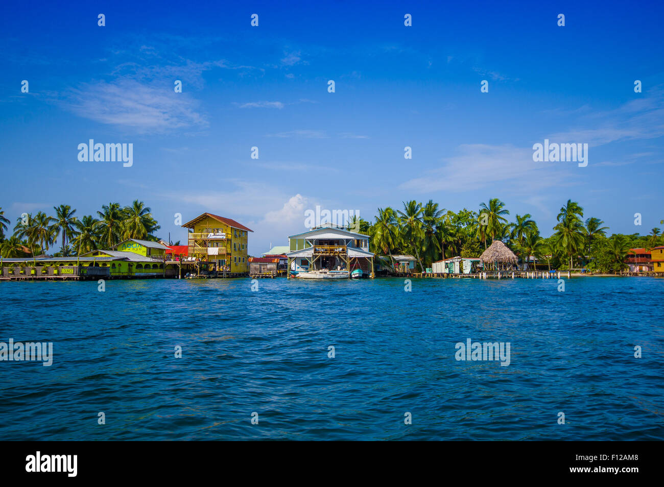 ISLA COLON, PANAMA - APRIL 25, 2015 : Colon Island is the northernmost ...