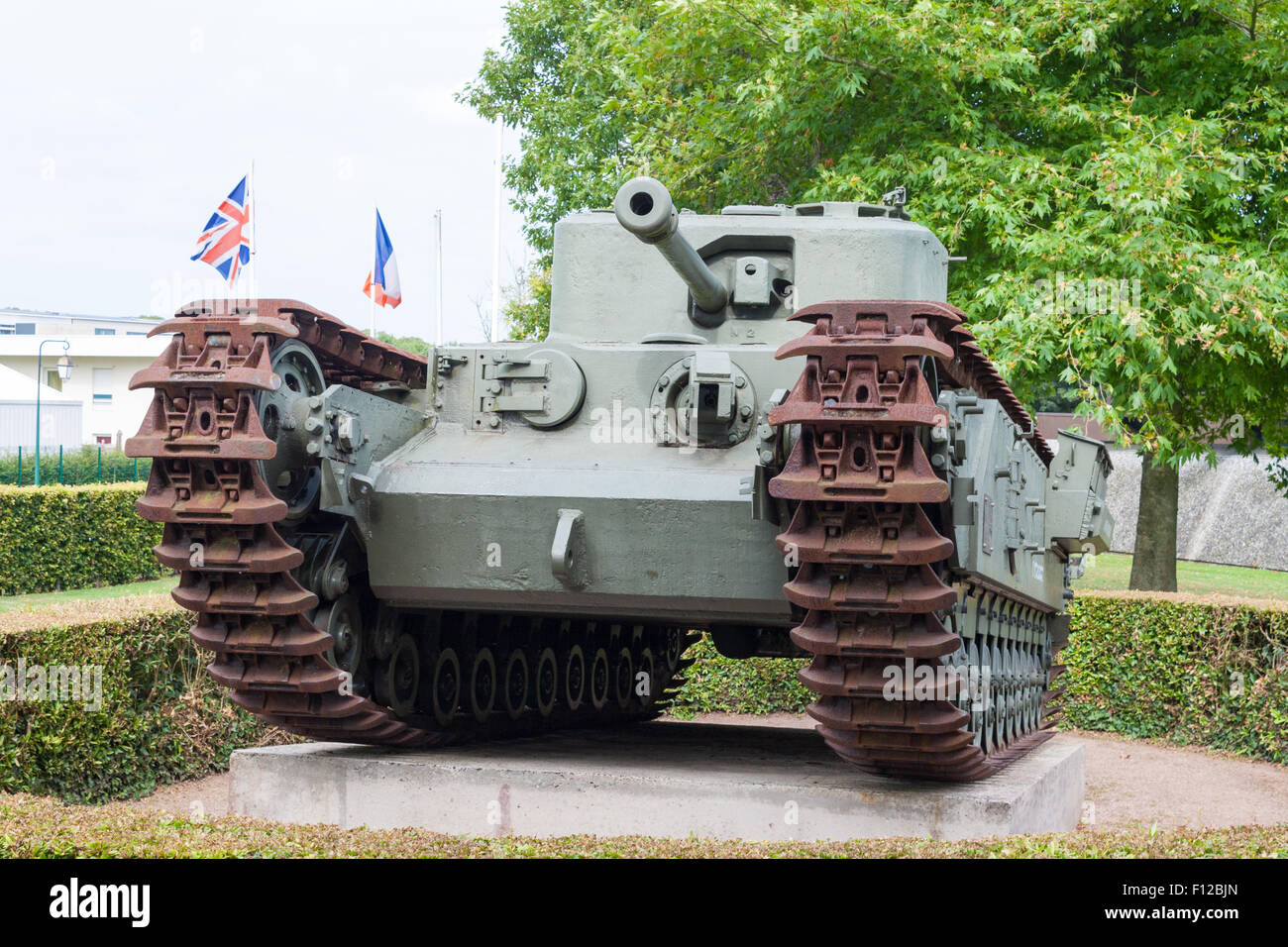 tank from the Second World War in Normandy Stock Photo