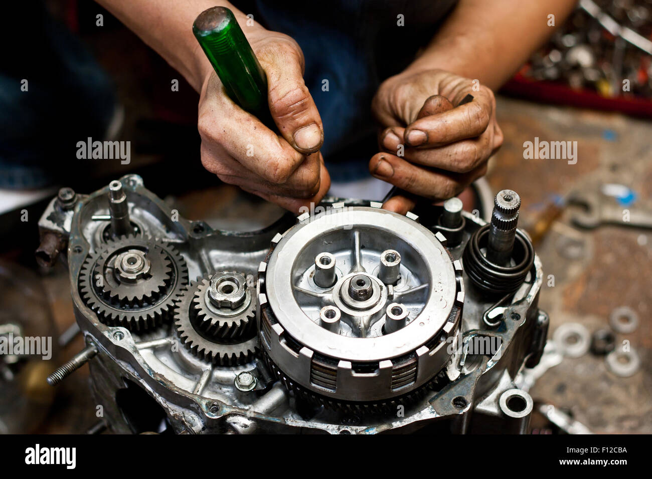 Motorcycle engine repairing hotsell