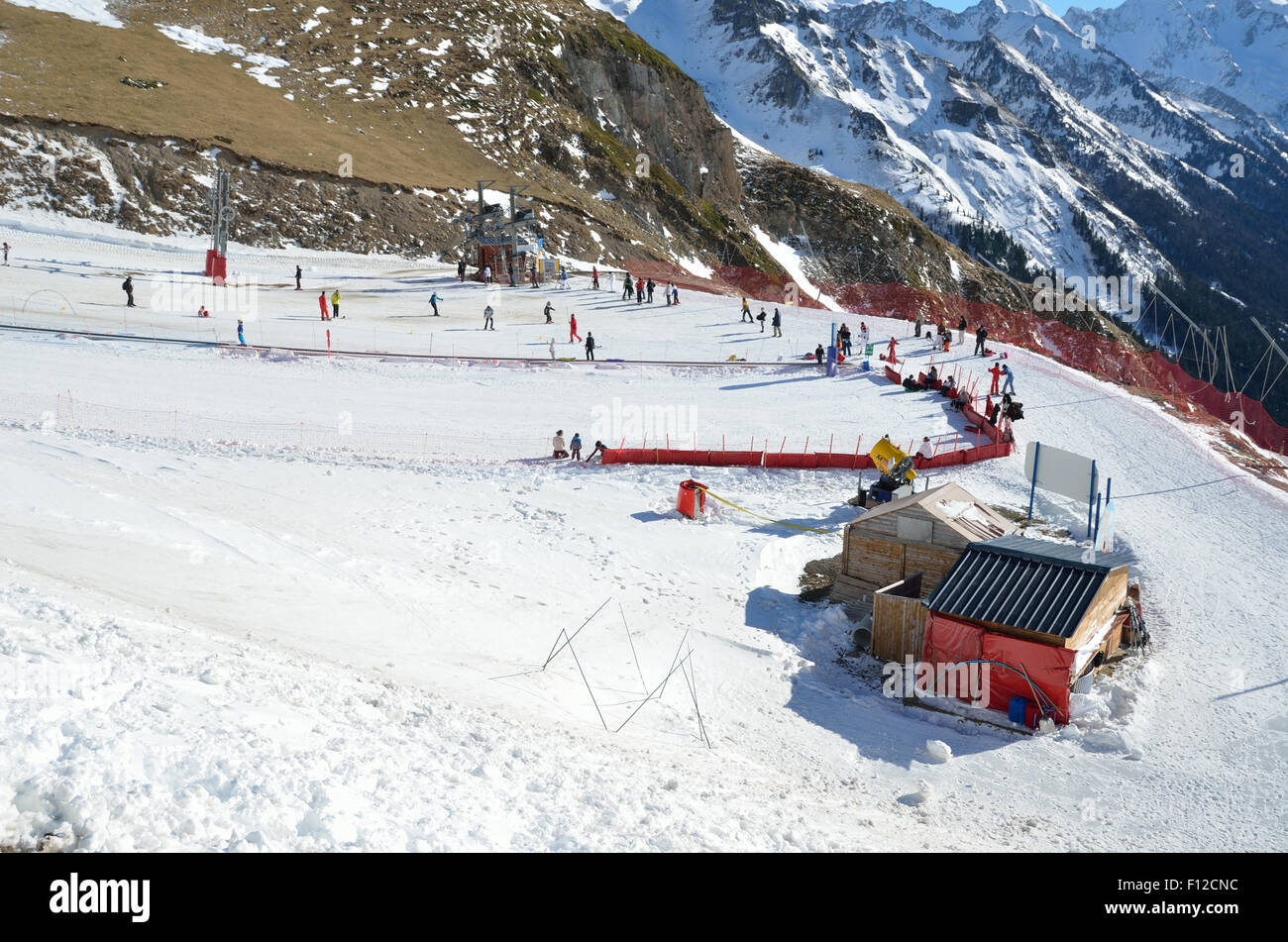 Artouste ski resort in the French Pyrenees Stock Photo