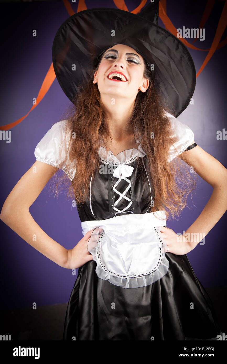 Girl wearing Halloween Stock Photo