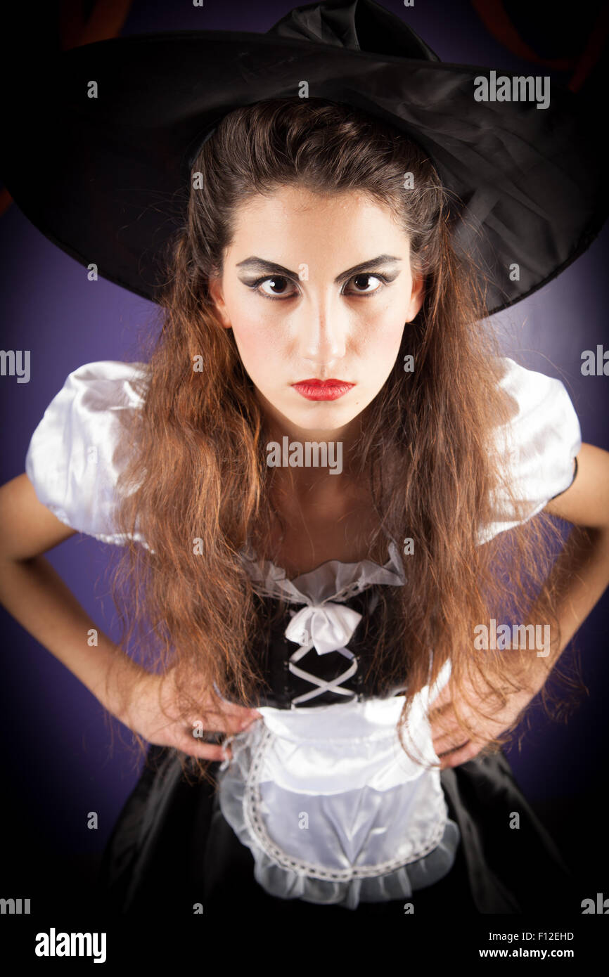 Girl wearing Halloween Stock Photo