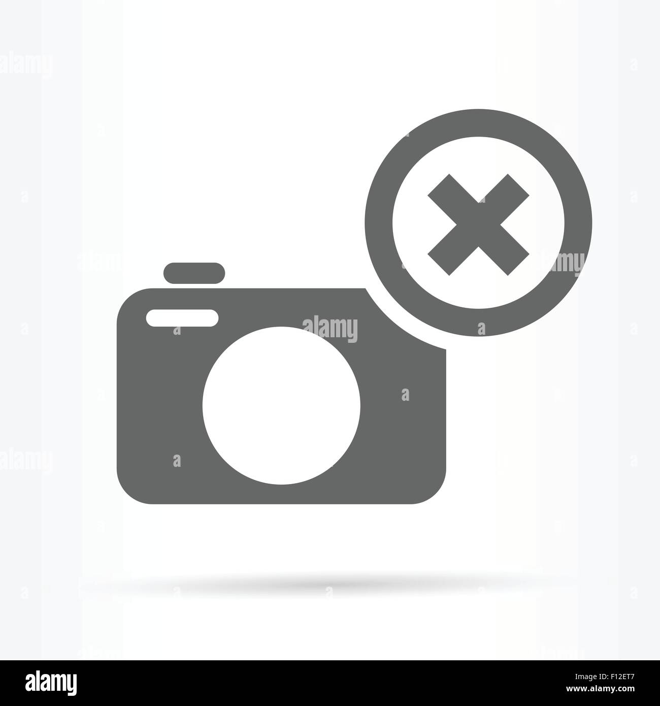 camera delete image symbol icon web vector illustration Stock Vector