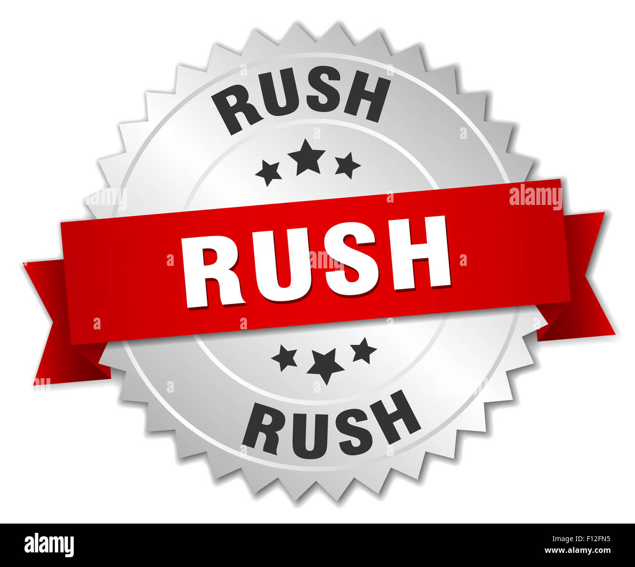 Rush badge hi-res stock photography and images - Alamy