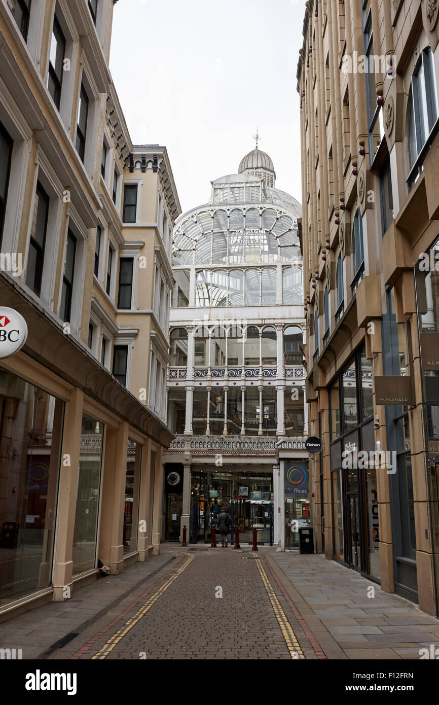 barton arcade victorian shopping arcade Manchester uk Stock Photo