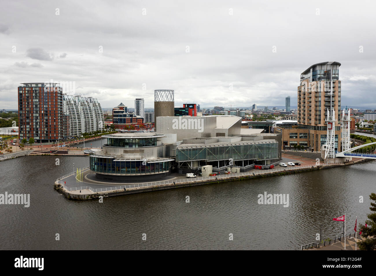 the lowry and salford quays Manchester uk Stock Photo