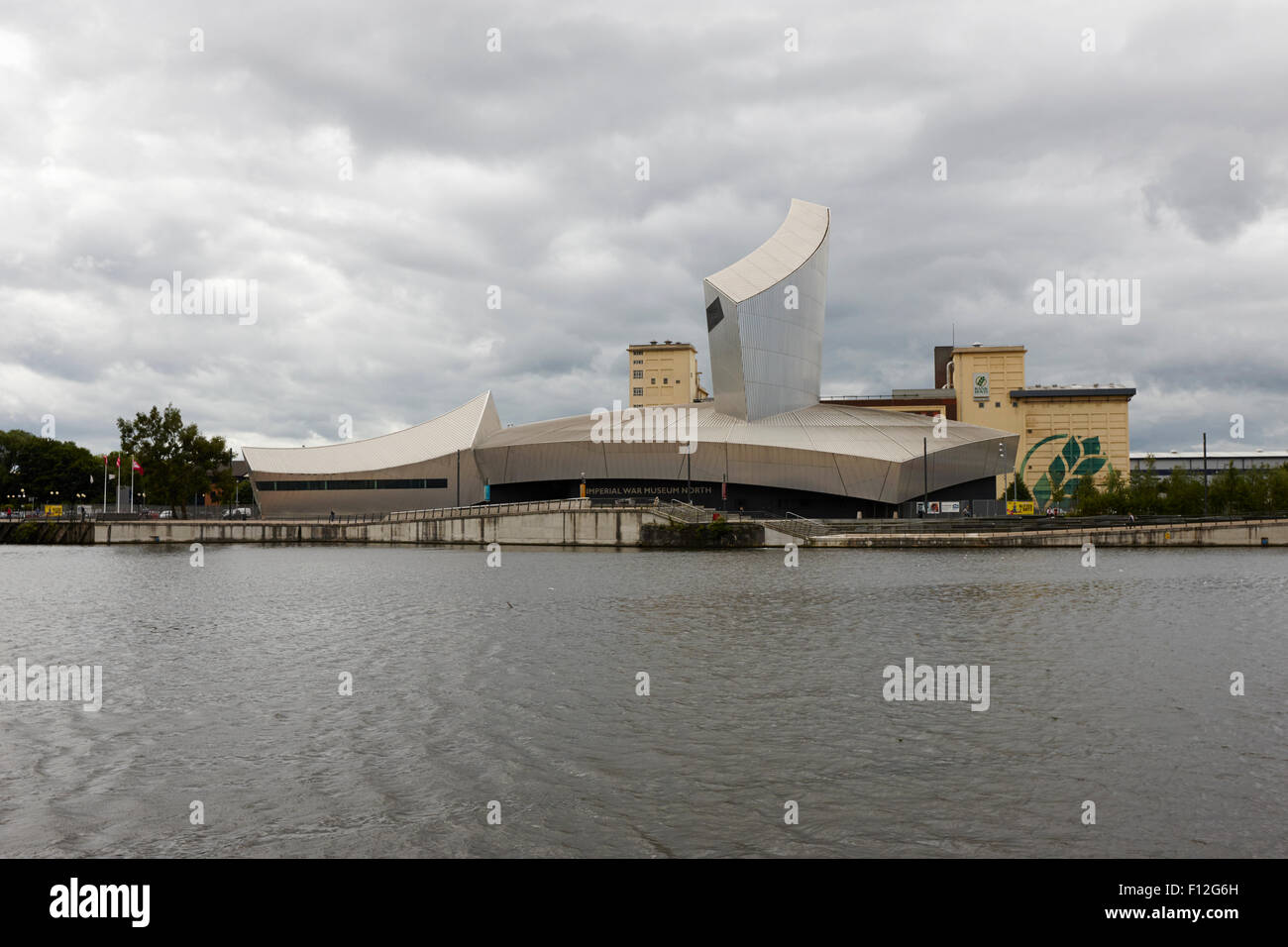 the imperial war museum salford quays Manchester uk Stock Photo - Alamy