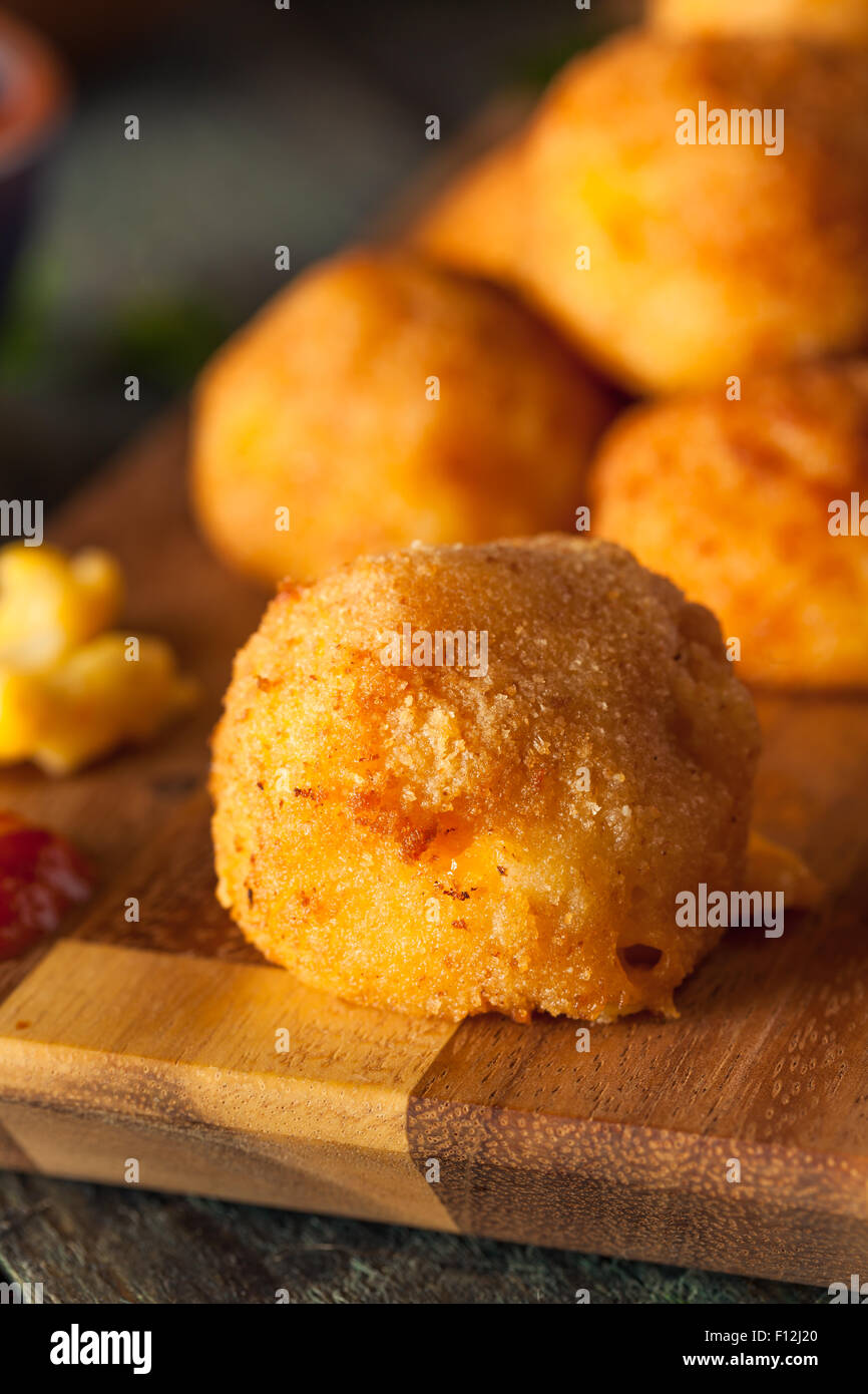 Fried Mac and Cheese Bites with Dipping Sauce Stock Photo Alamy
