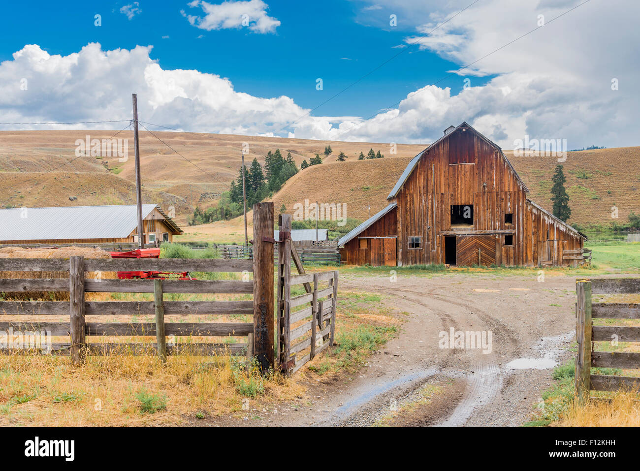 Napier Lake Ranch, Nicola Valley, British Columbia, Canada. Stock Photo