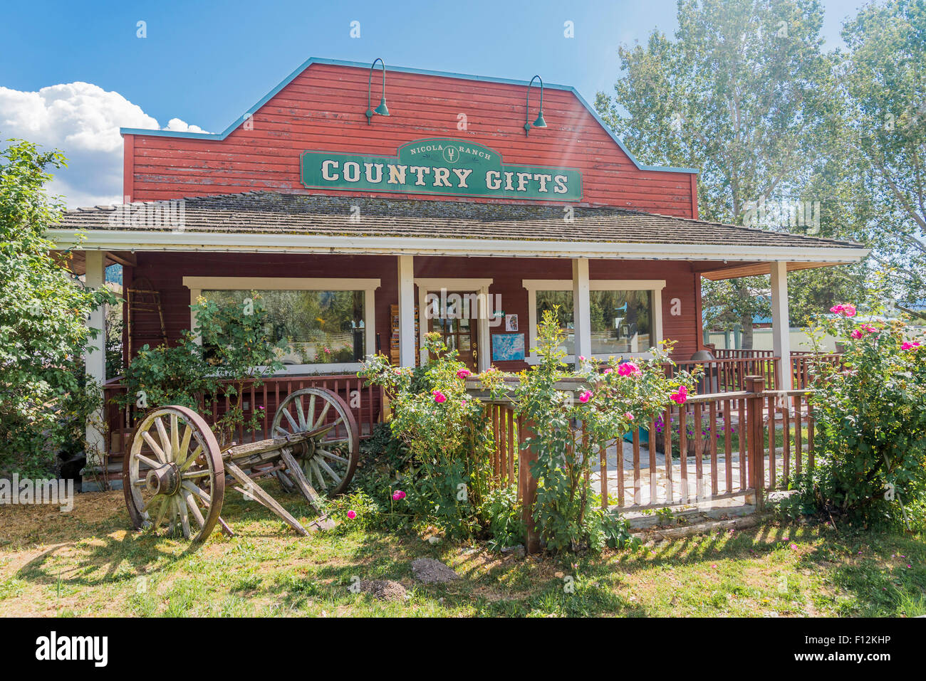 Nicola Ranch Gift store, Nicola Valley near Merritt, British Columbia, Canada Stock Photo