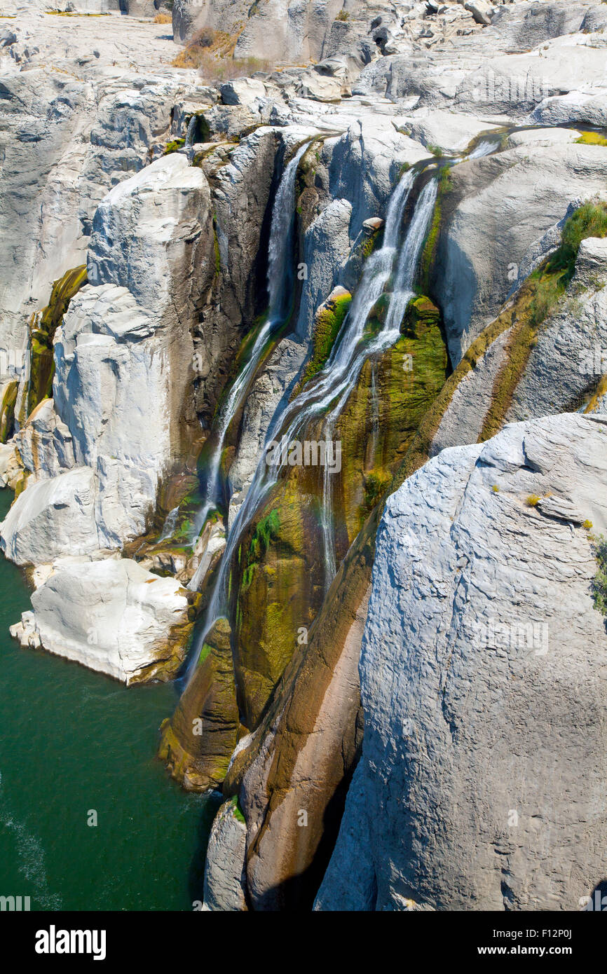Smaller southern waterfall at Shoshone Falls in late summer, Idaho, 2015. Stock Photo