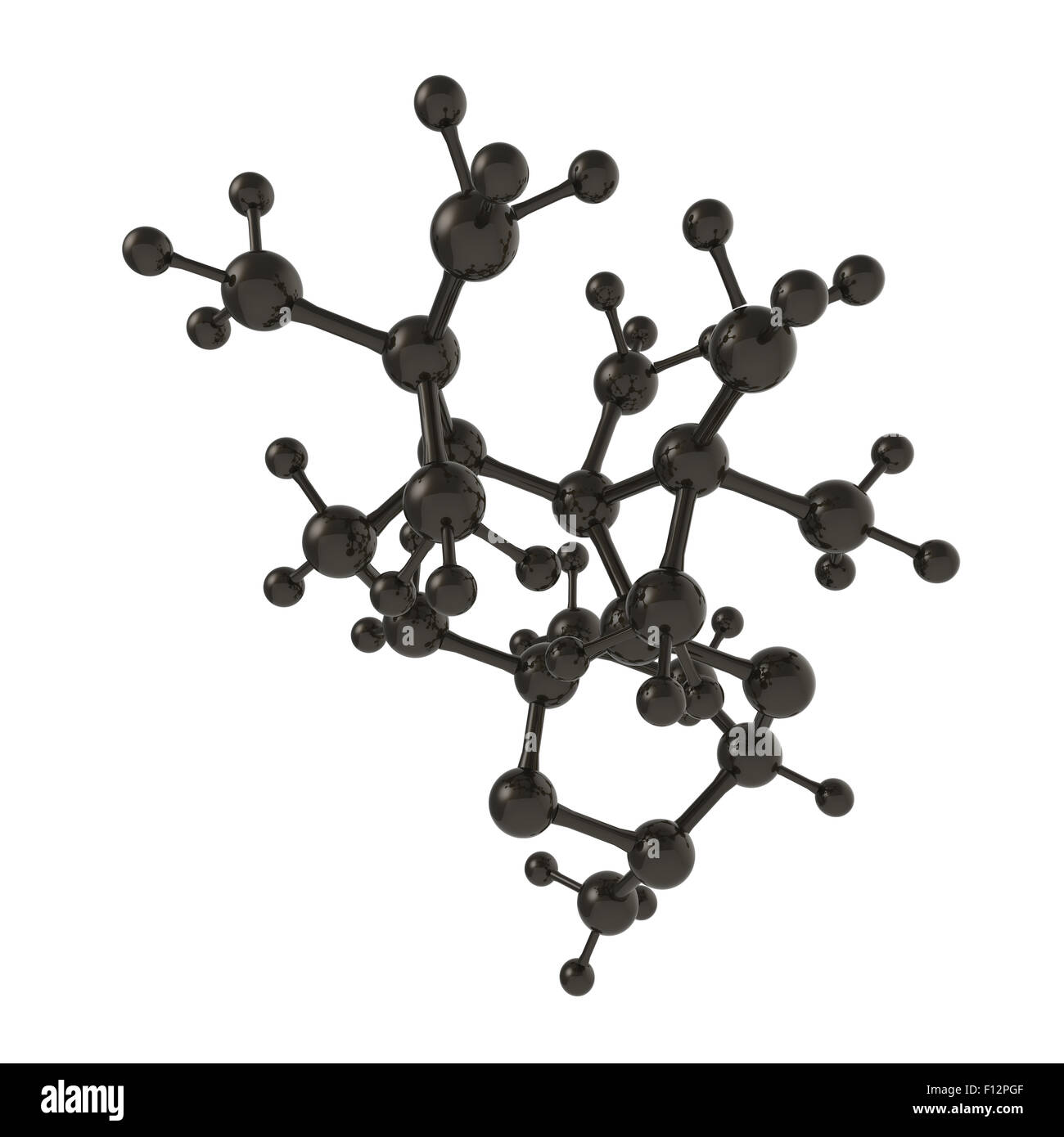 Molecule white 3d on white background Stock Photo - Alamy