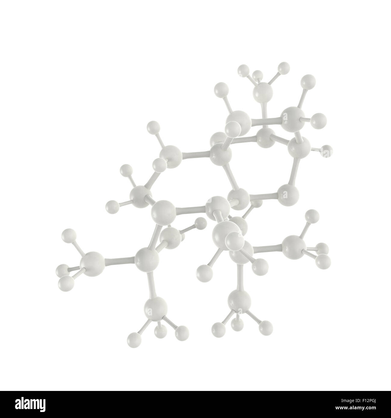 Molecule white 3d on white background Stock Photo - Alamy