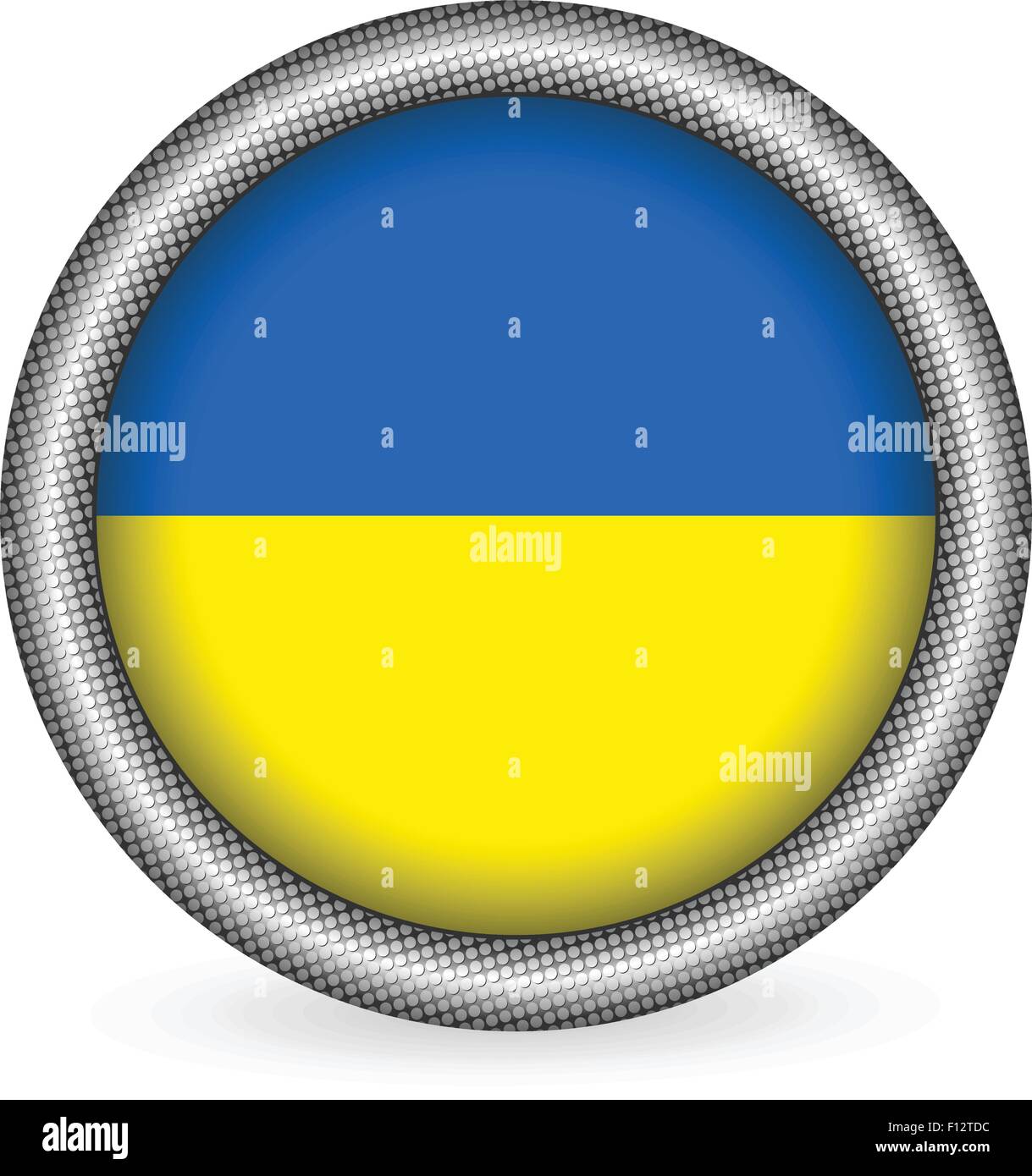 FLAGGENPLATTE UKRAINE BUTTON SHOW YOUR FLAG 