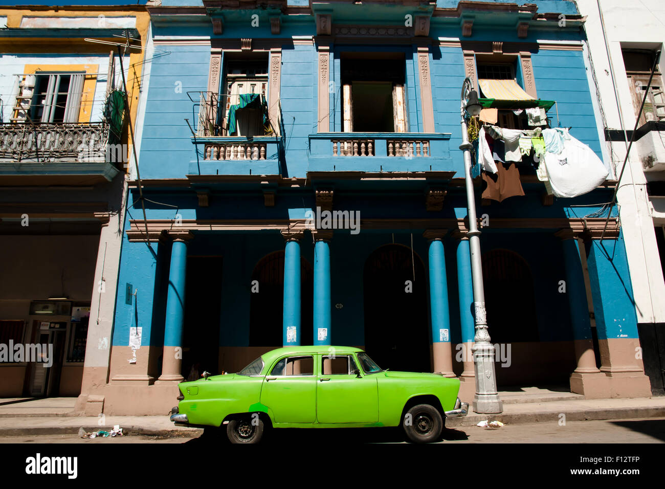 Colonial Building - Havana - Cuba Stock Photo