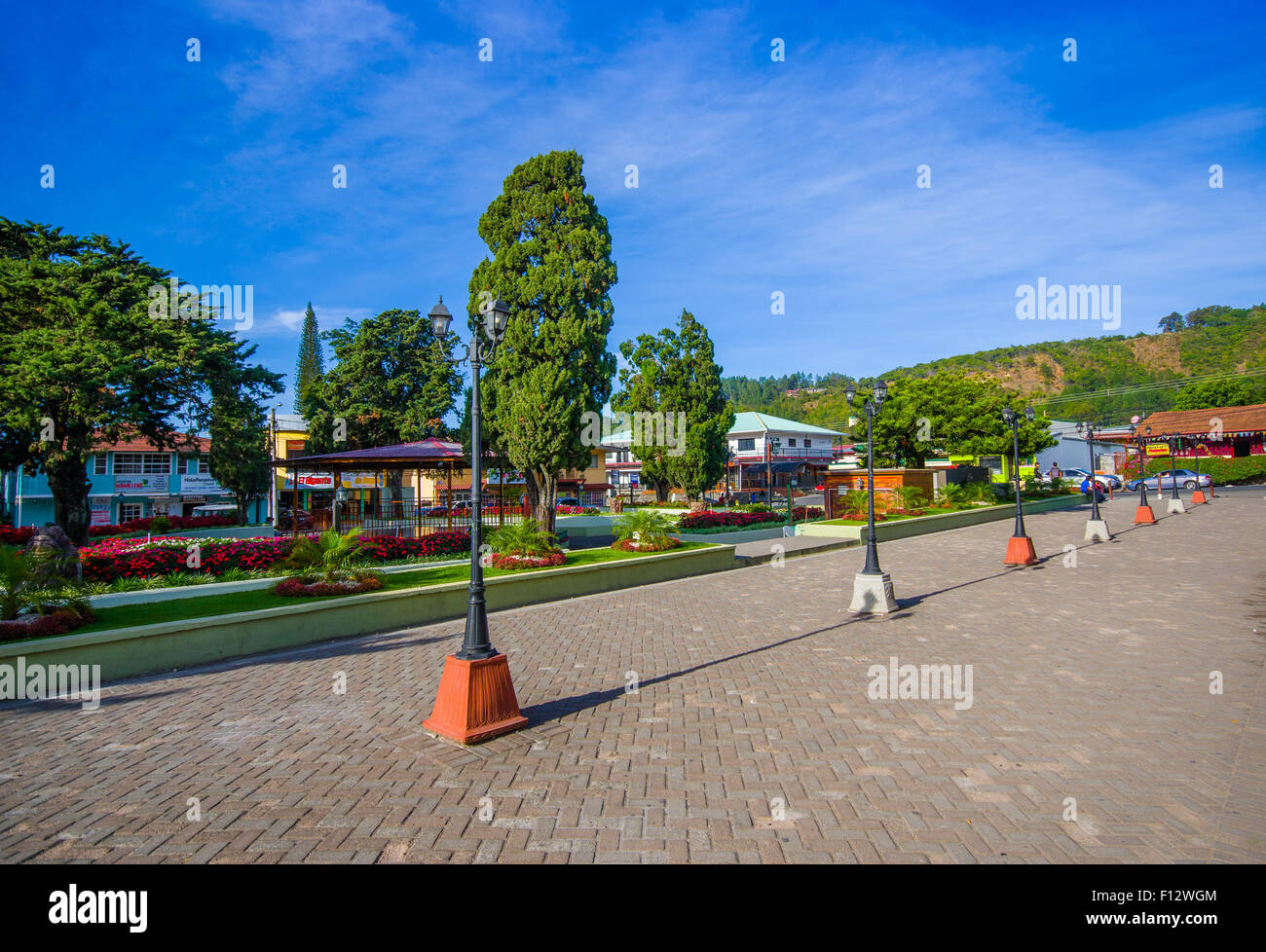 Boquete is a tourism town on the Caldera River, in the green mountain