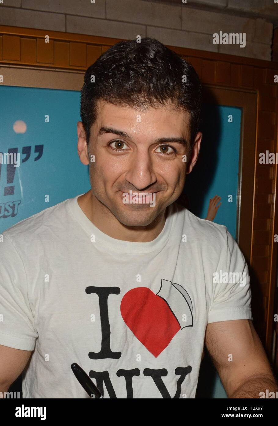 New York, NY, USA. 25th Aug, 2015. Tony Yazbeck at a public appearance