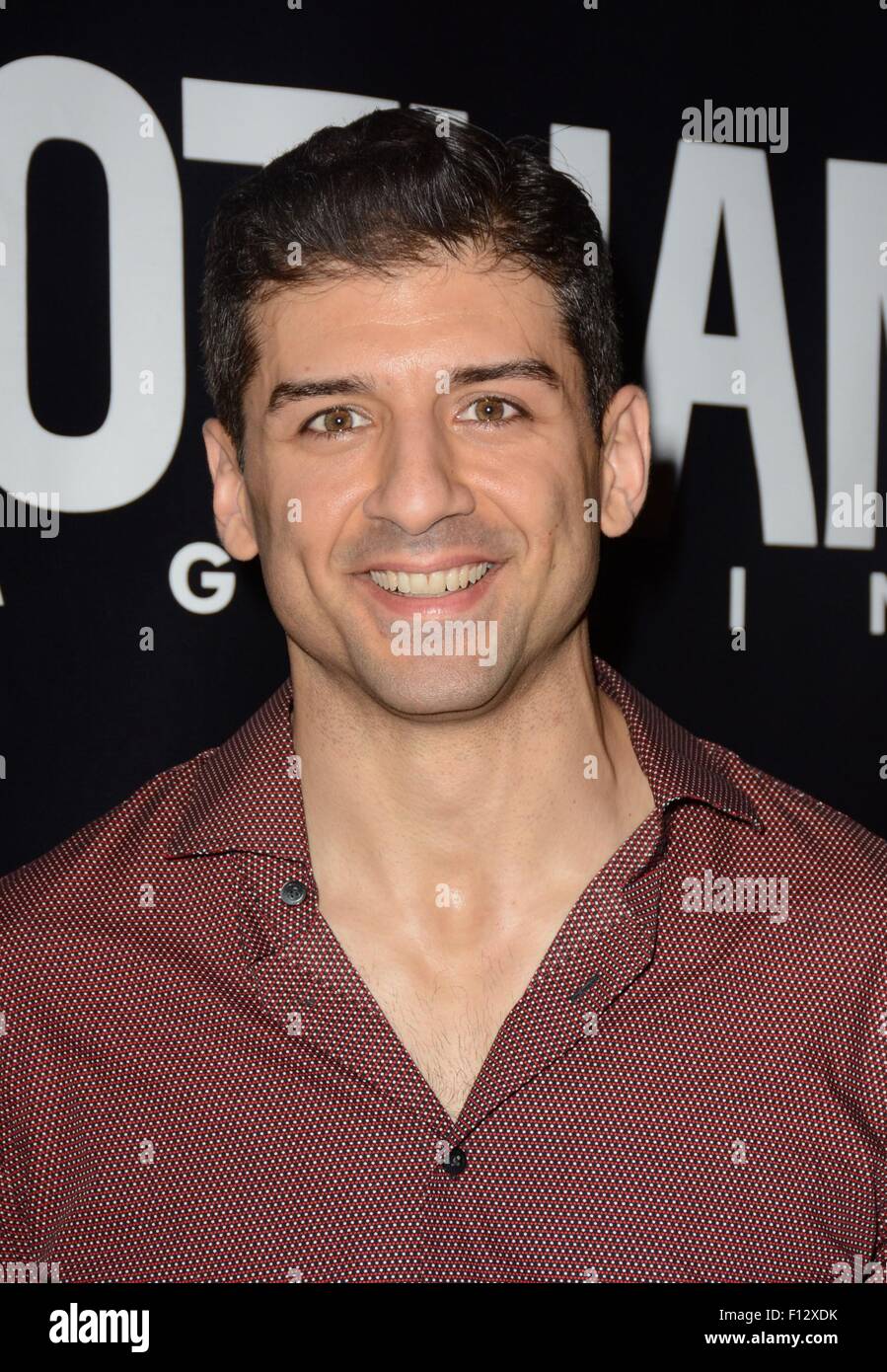 New York, NY, USA. 25th Aug, 2015. Tony Yazbeck at a public appearance