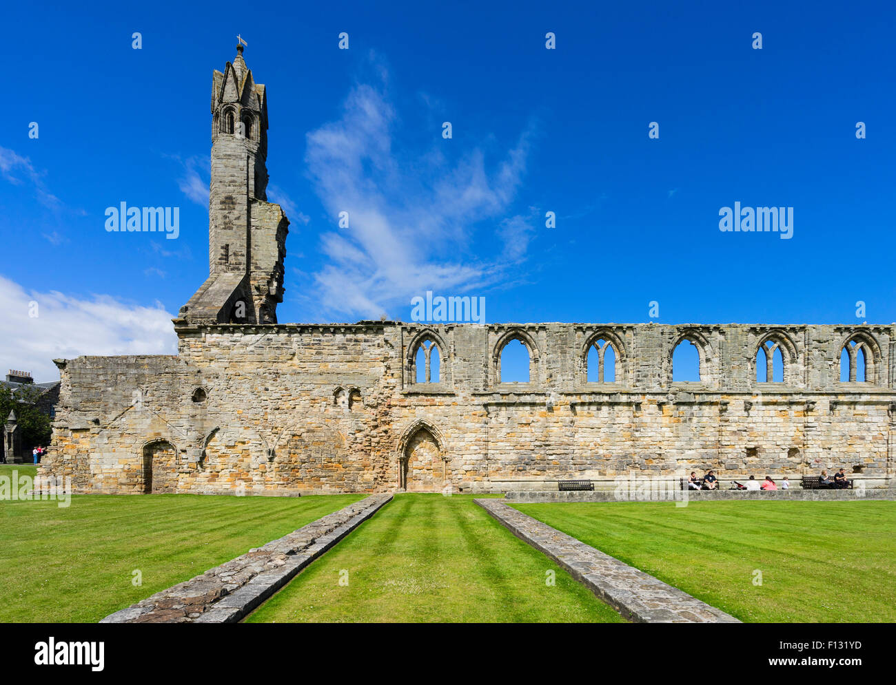Ruins of St Andrews Cathedral St Andrews Fife, Scotland Stock Photo