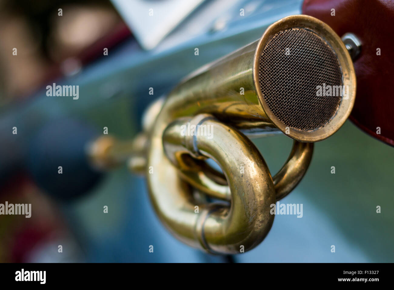vintage car detail air horn Stock Photo Alamy