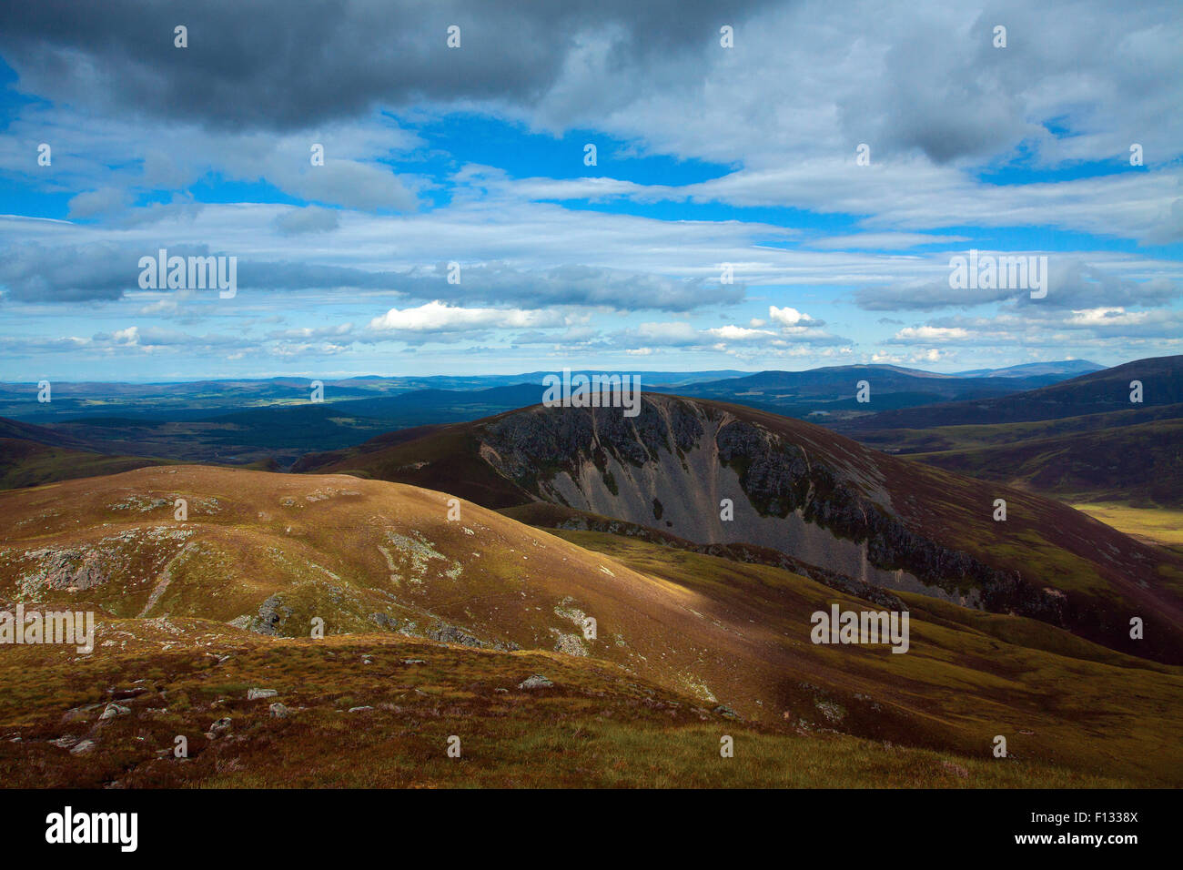 Stac na h-Iolaire from Sron a' Cha-no, Cairngorm National Park, Badenoch & Speyside Stock Photo