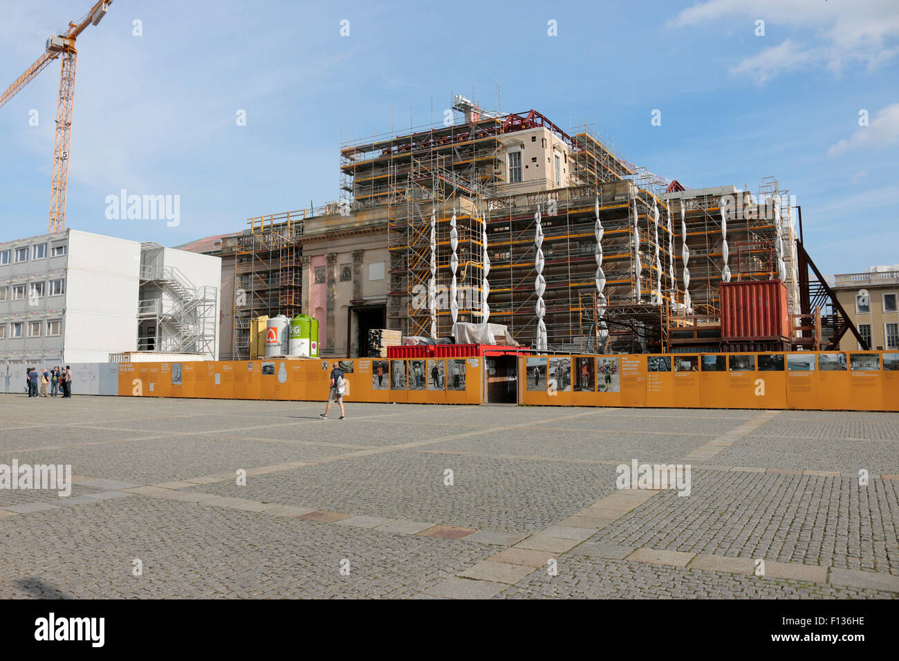 die Baustelle der Staatsoper Unter den Linden, September 2014, Berlin. Stock Photo
