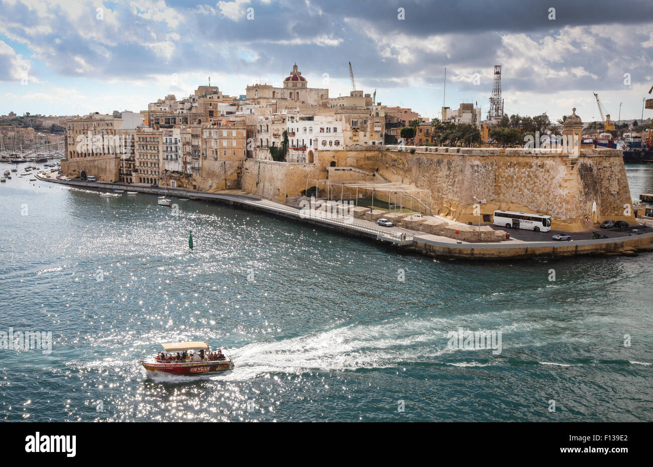 The Grand Harbour in Valletta, Malta, Europe Stock Photo