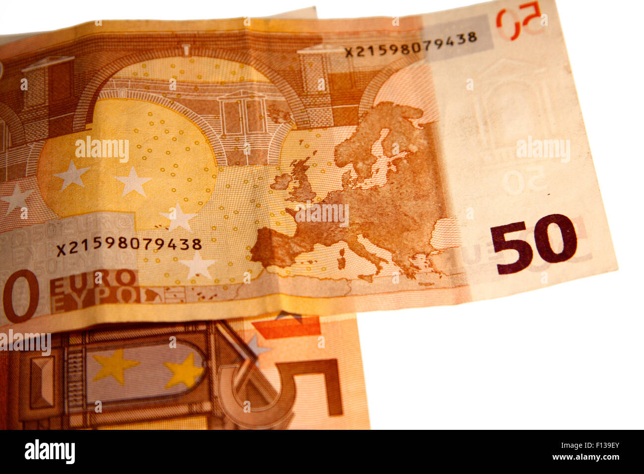 50 Euro-Scheine - Symbolbild Geld. Stock Photo