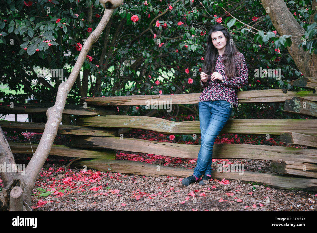 Women Garden Fence High Resolution Stock Photography and Images - Alamy